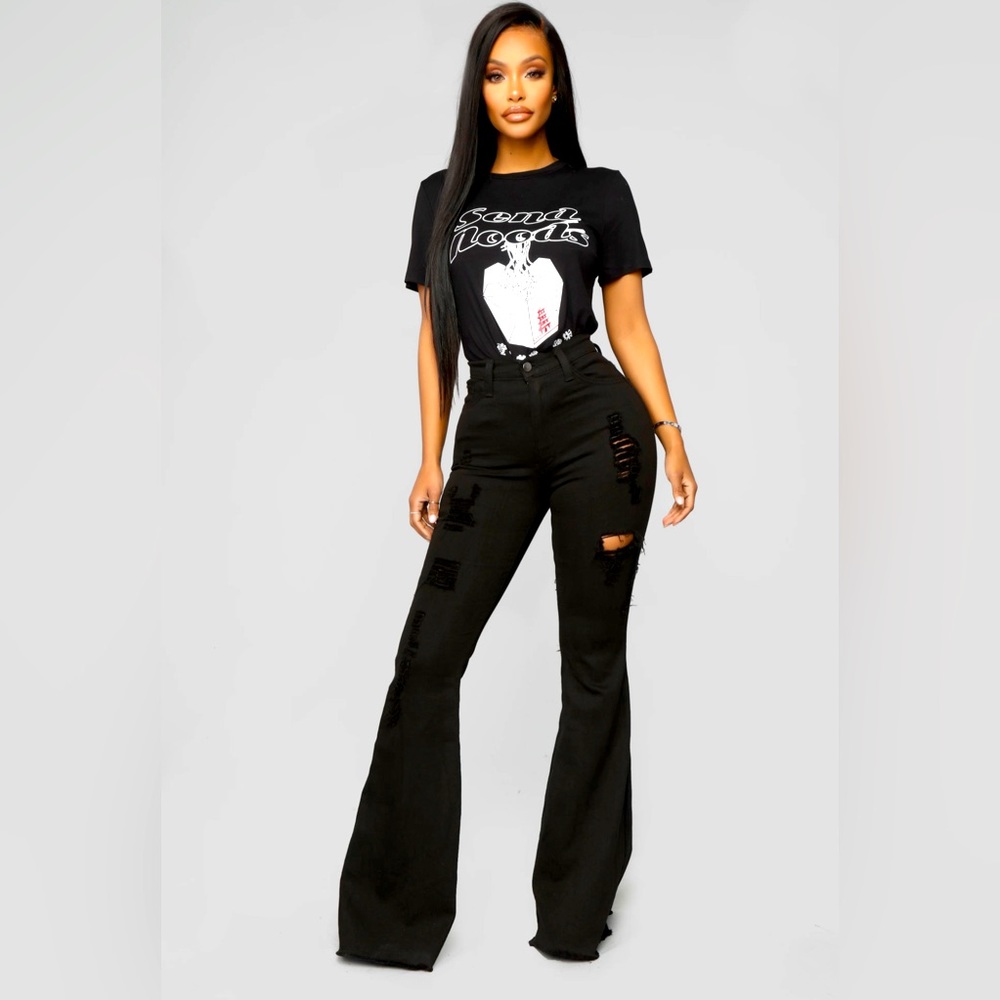 Mind of Her Own Flare Jeans